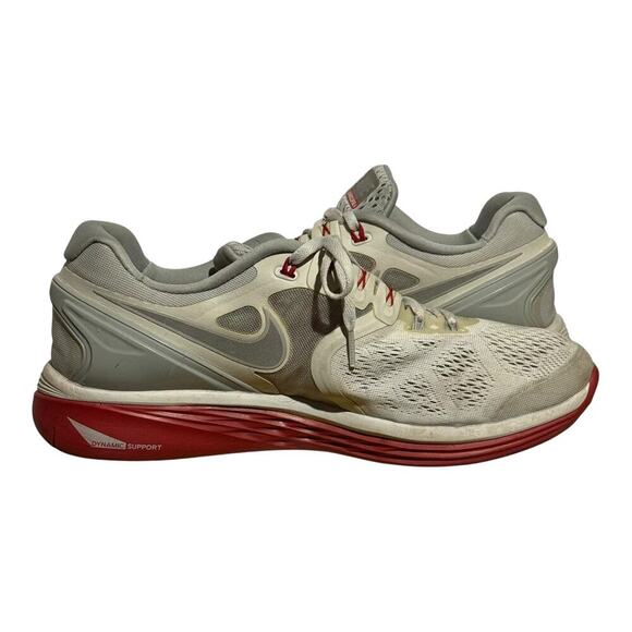 Nike LunarEclipse+ 4 Running Shoes Men's 11.5 White Red Lunarlon Trainers - Picture 7 of 8